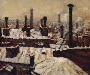 Gustave Caillebotte Toits sous la neige, Paris Germany oil painting artist